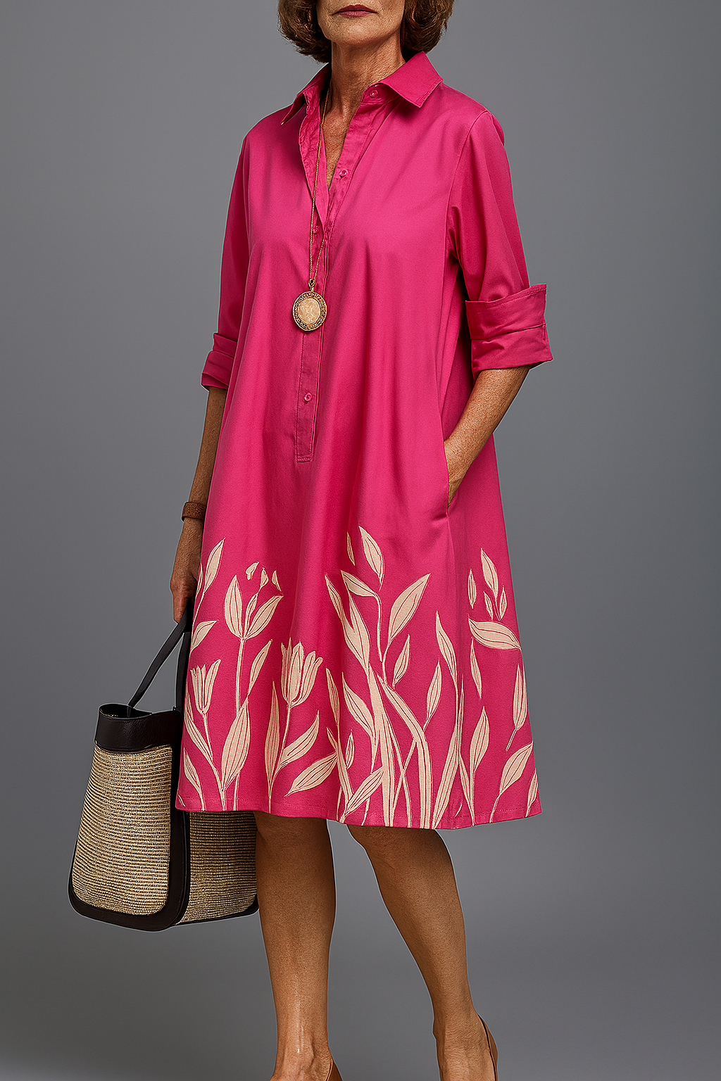 Comfortable Midi Dress - Annmarie