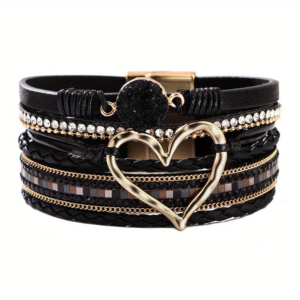 Boho Multistrand Leather Bracelet