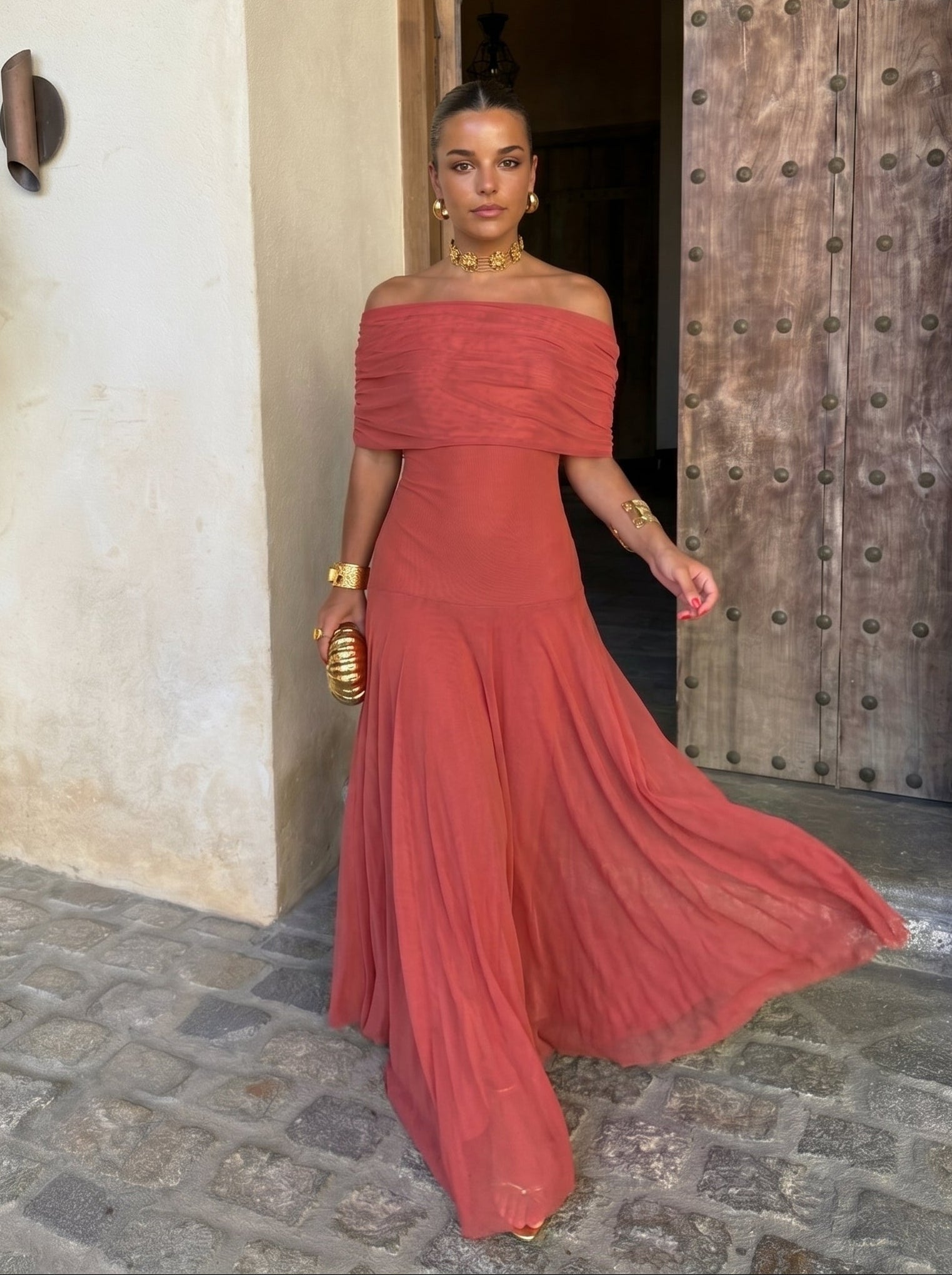 Elegant Silk Tulle Dress