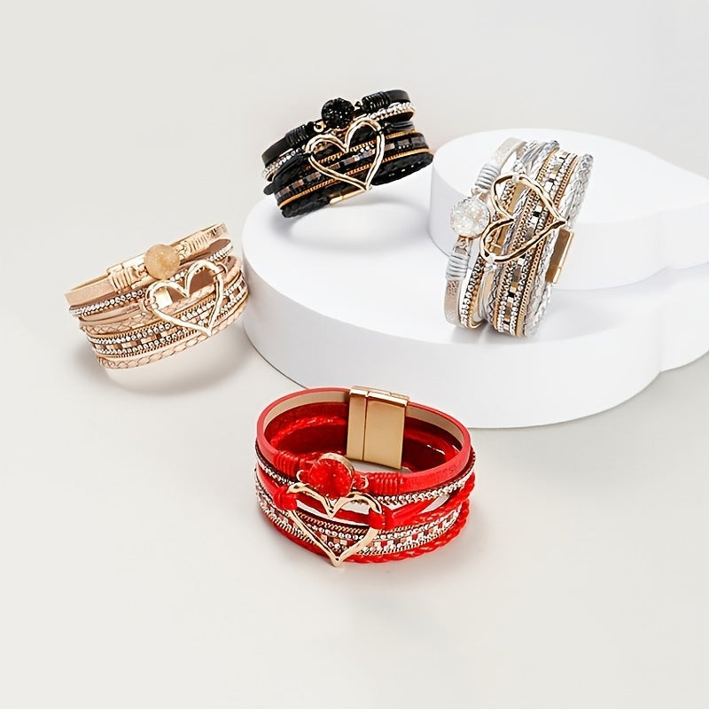 Boho Multistrand Leather Bracelet