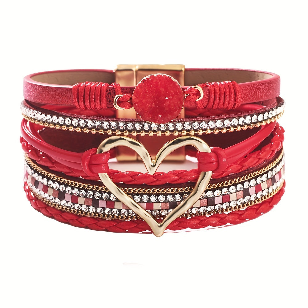 Boho Multistrand Leather Bracelet