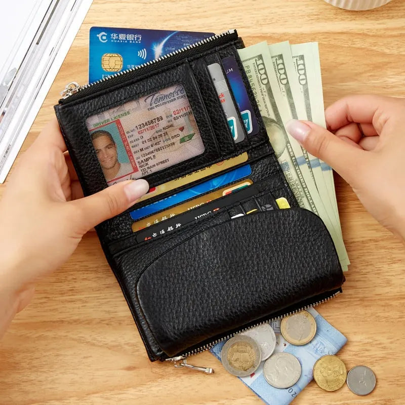Elegant Leather Wallet Practical Organization