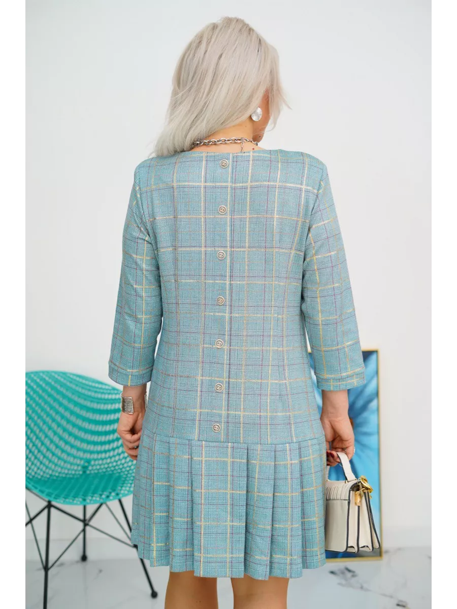 Elegant Checked Dress