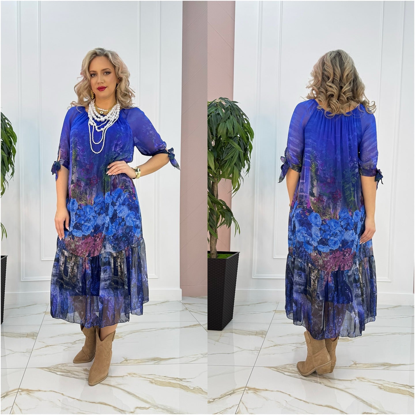 Elegant Comfortable Floral Maxi Dress