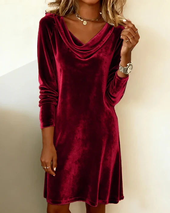 Modern Chic Hooded Dress Everyday Comfort
