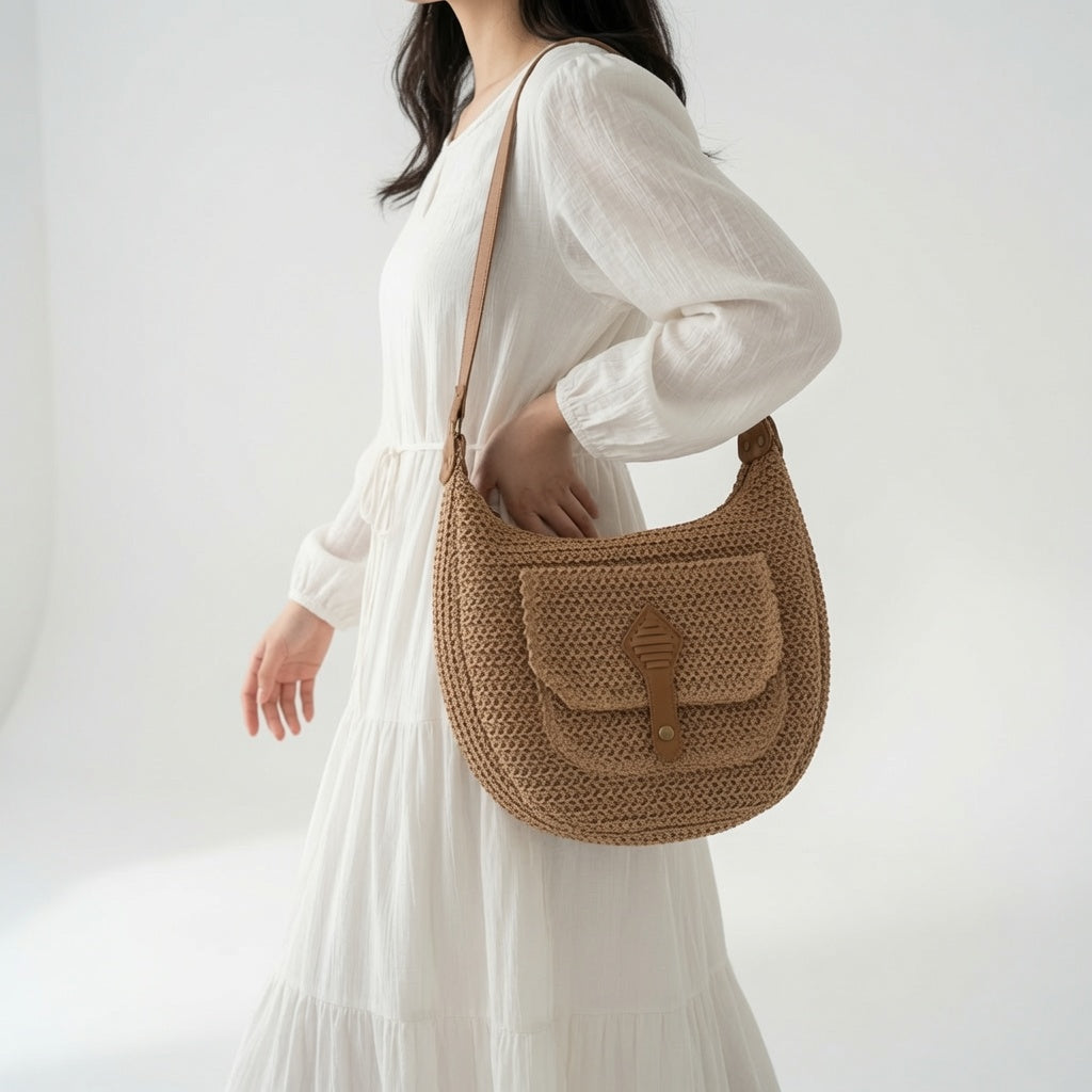 Woven Bag Bohemian Natural Elegance