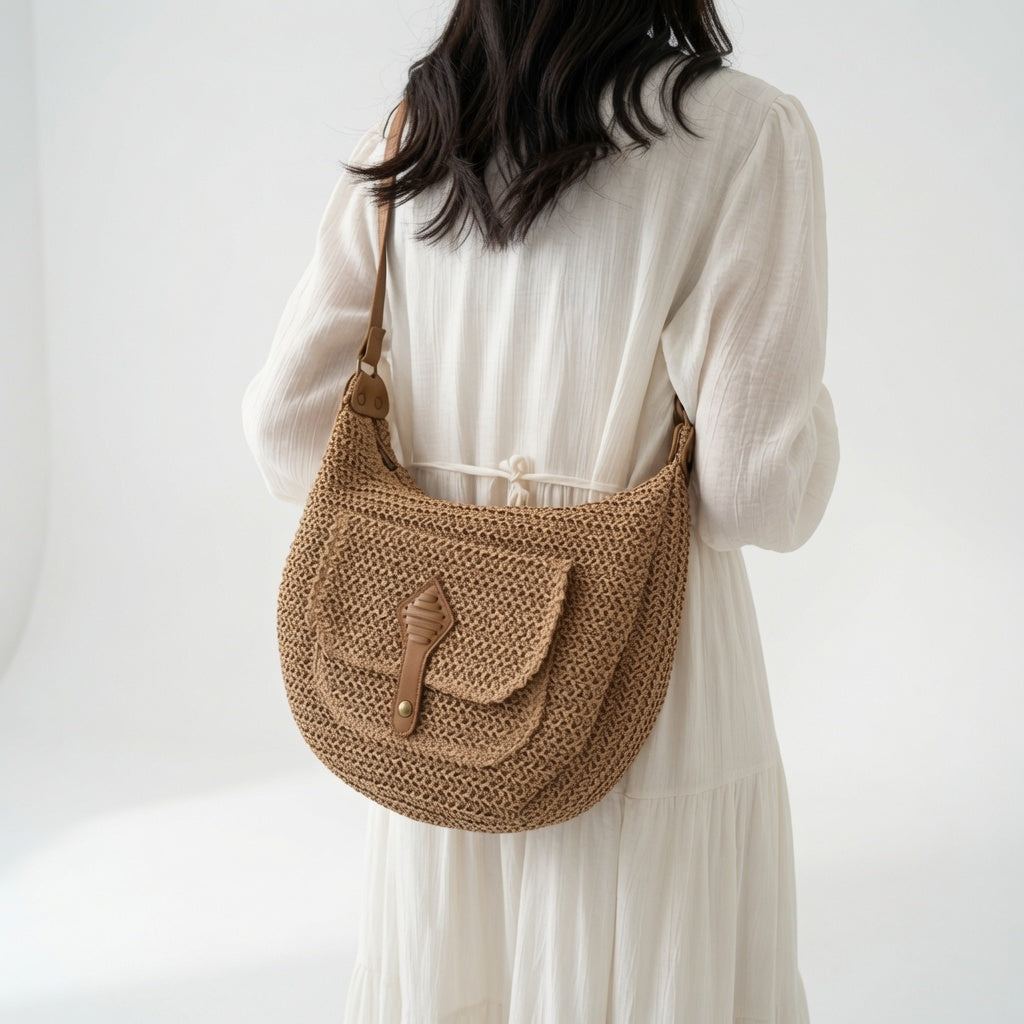 Woven Bag Bohemian Natural Elegance