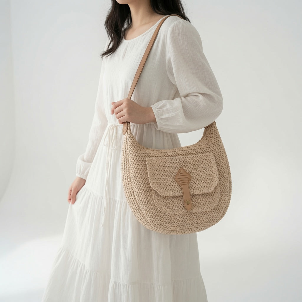 Woven Bag Bohemian Natural Elegance