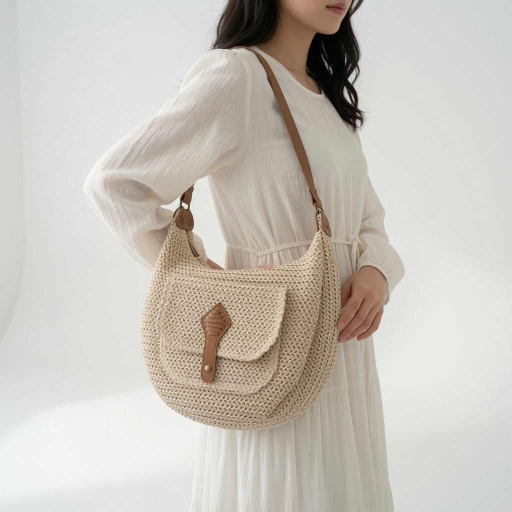 Woven Bag Bohemian Natural Elegance
