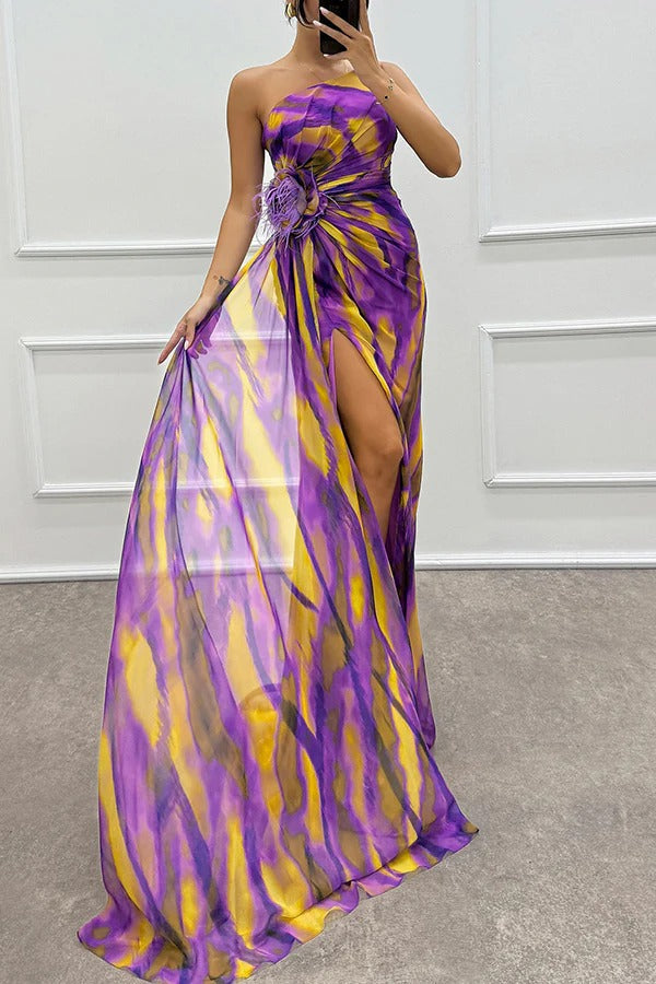 Elegant Vibrant Draped Dress