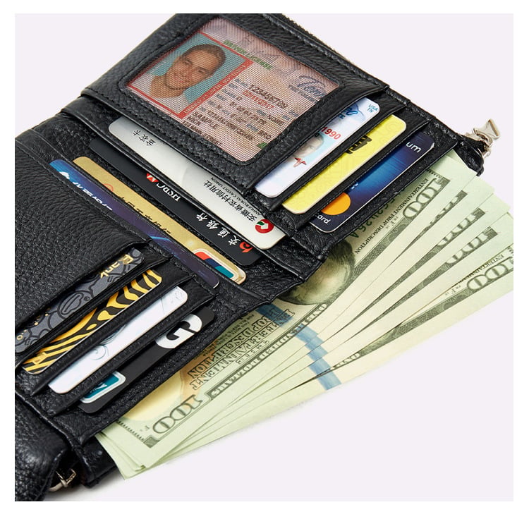 Elegant Leather Wallet Practical Organization