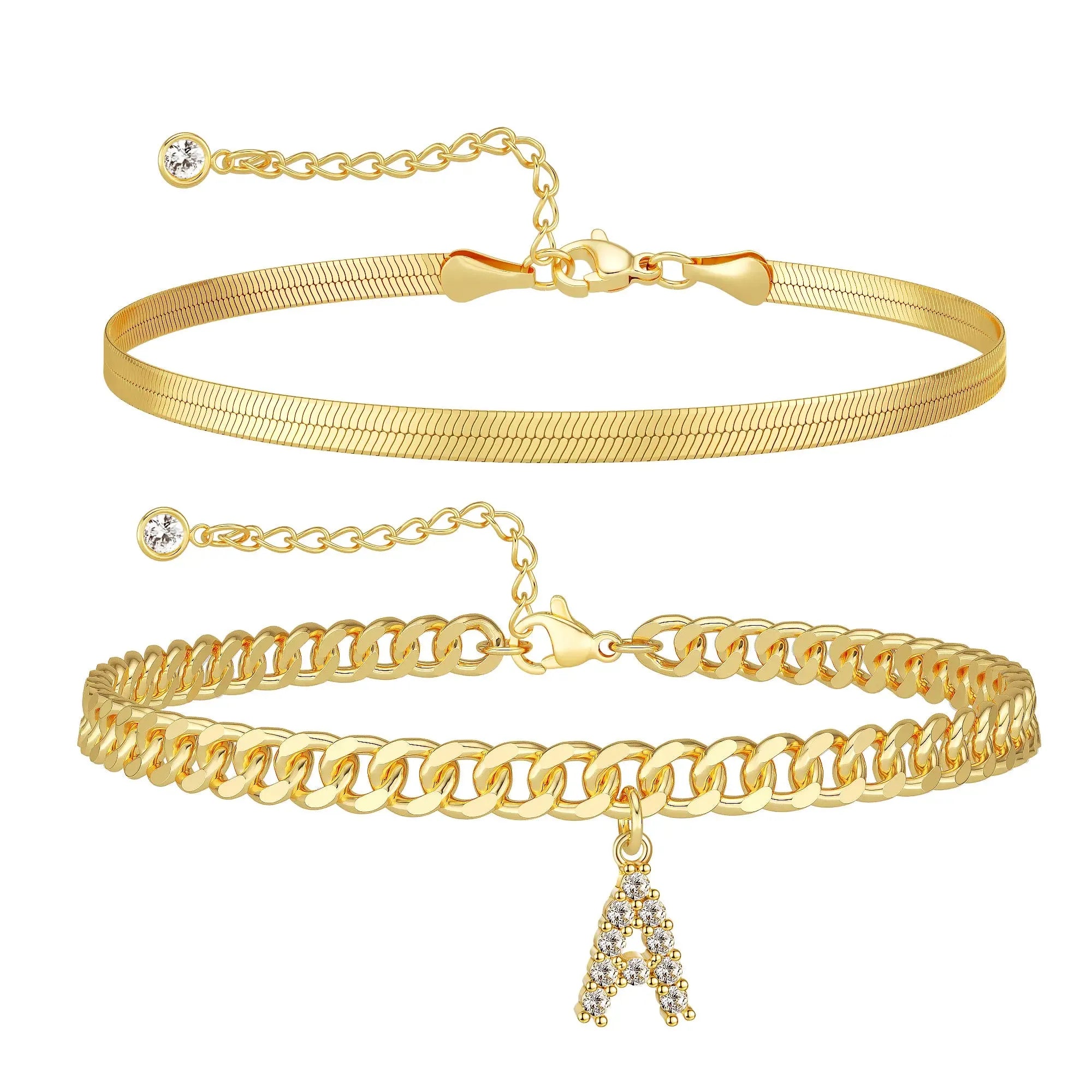 Personalized Initial Anklet