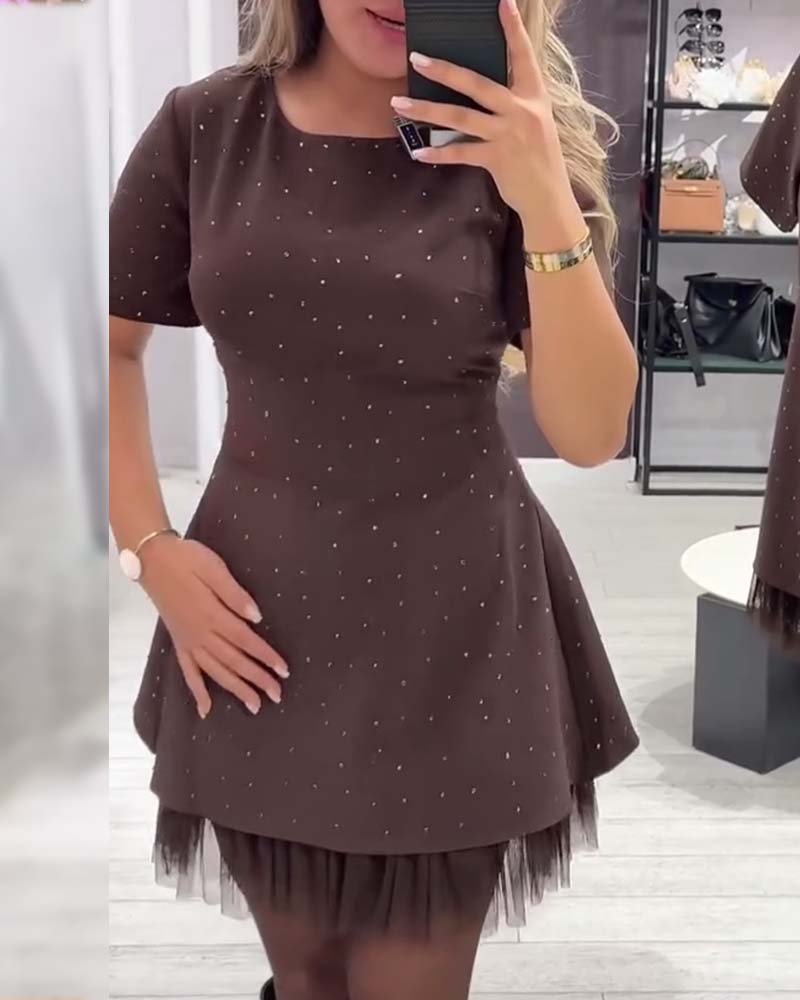 Elegant Mini Dress with Sparkling Comfort