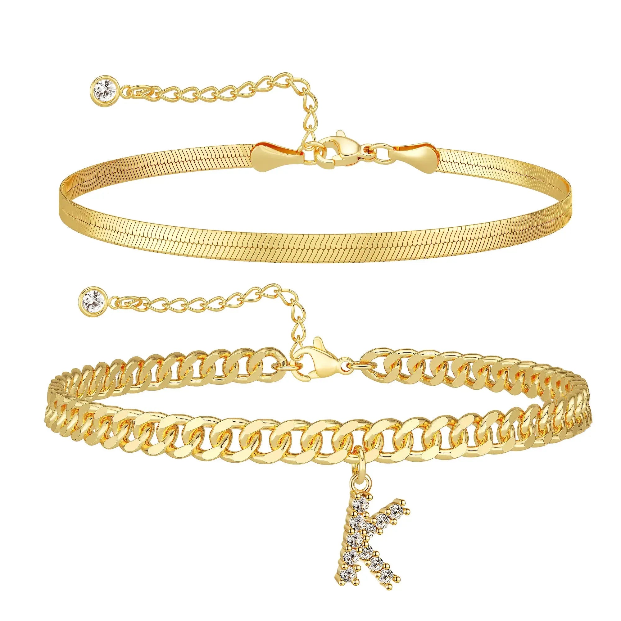 Personalized Initial Anklet