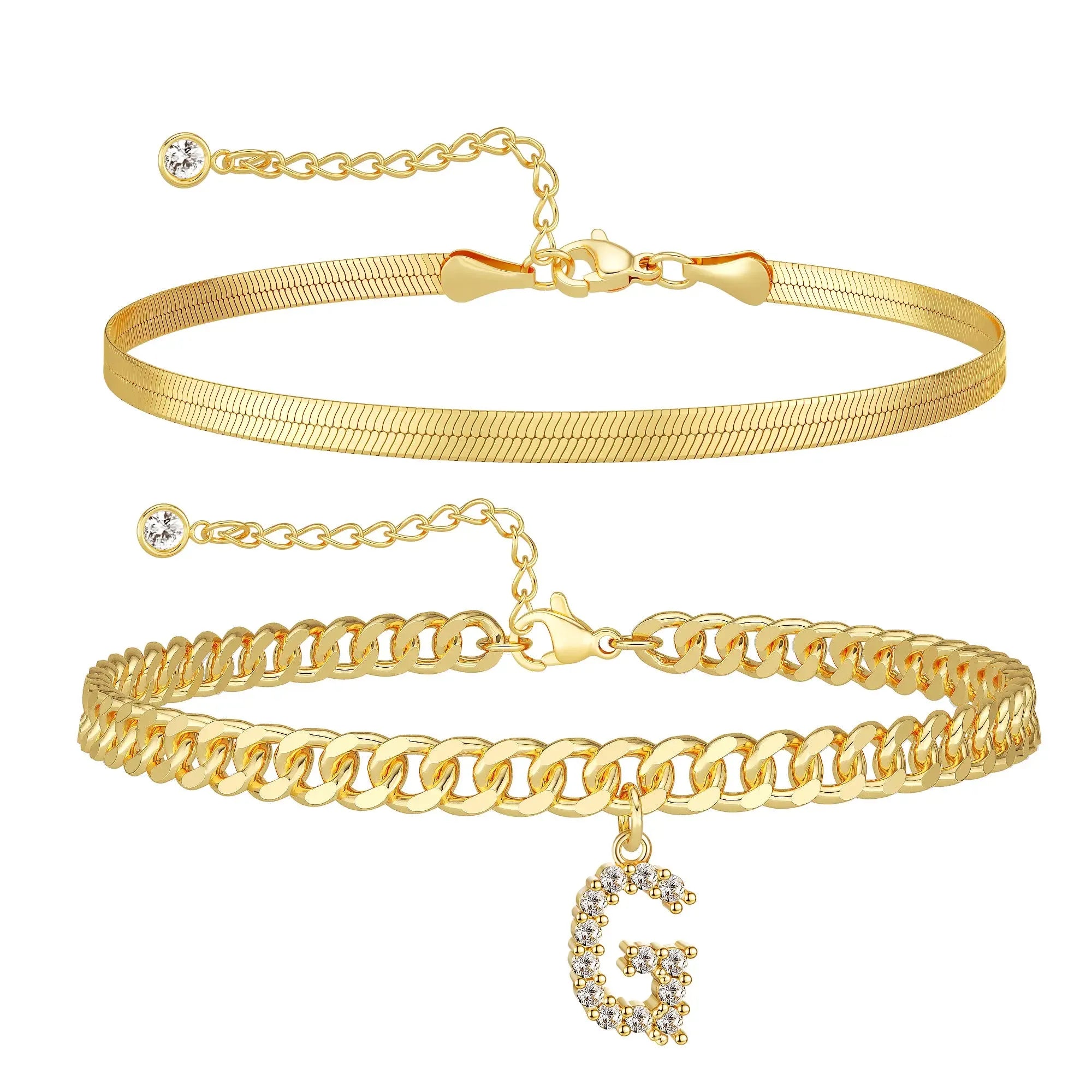 Personalized Initial Anklet