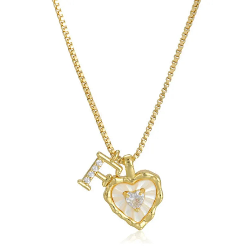 Personalized Initial Heart Necklace