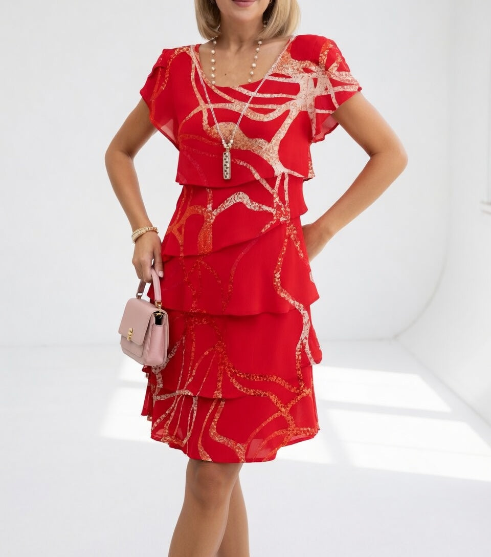 Elegant Light Floral Summer Dress