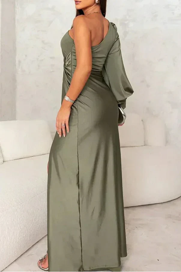 One Shoulder Evening Dress