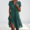 Elegant Flowy Dress with Feminine Slit