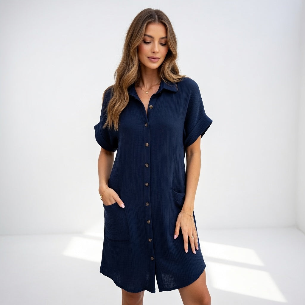 Elegant Easy to Wear Shirt Dress