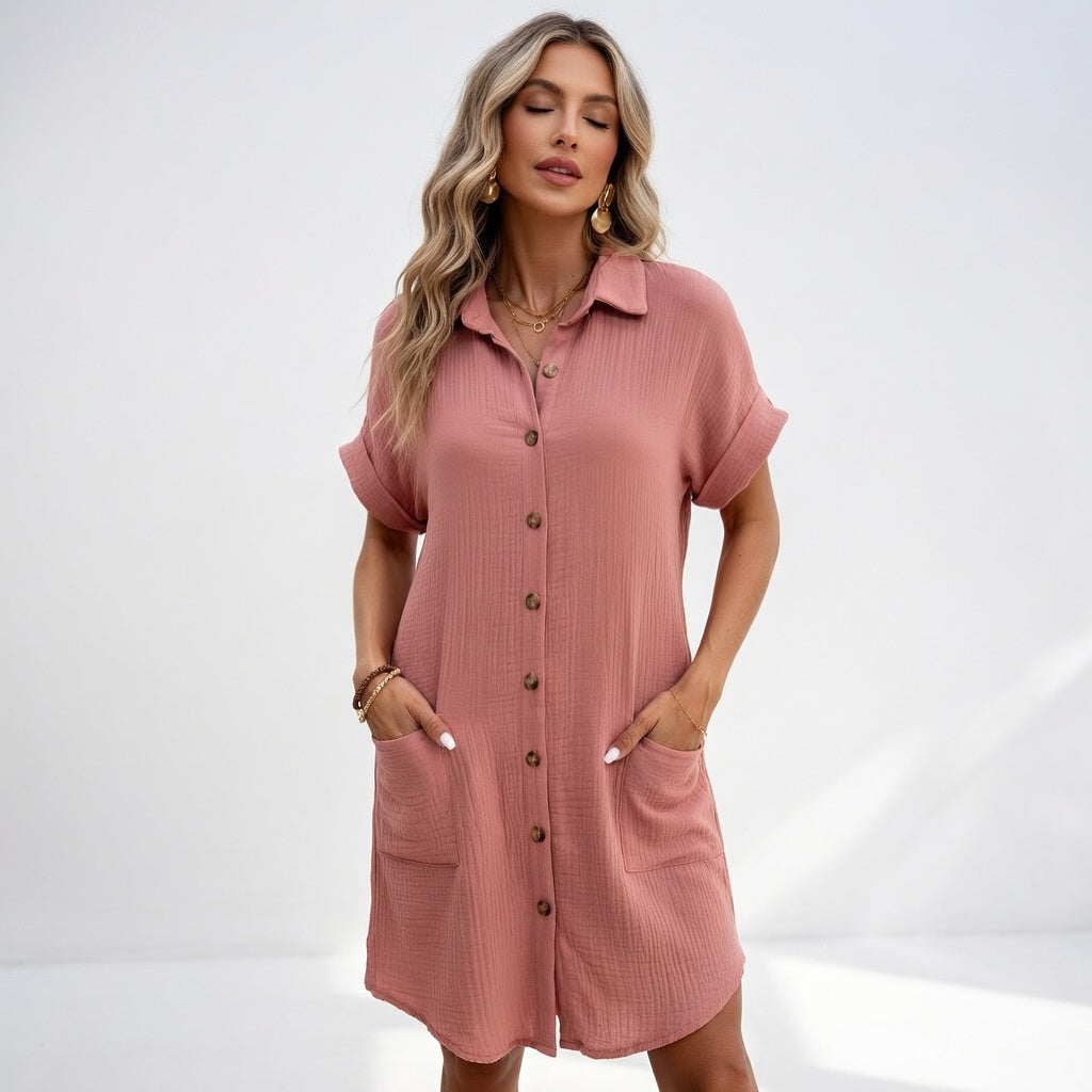 Elegant Easy to Wear Shirt Dress