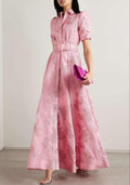 Elegant Fitted Floral Dress