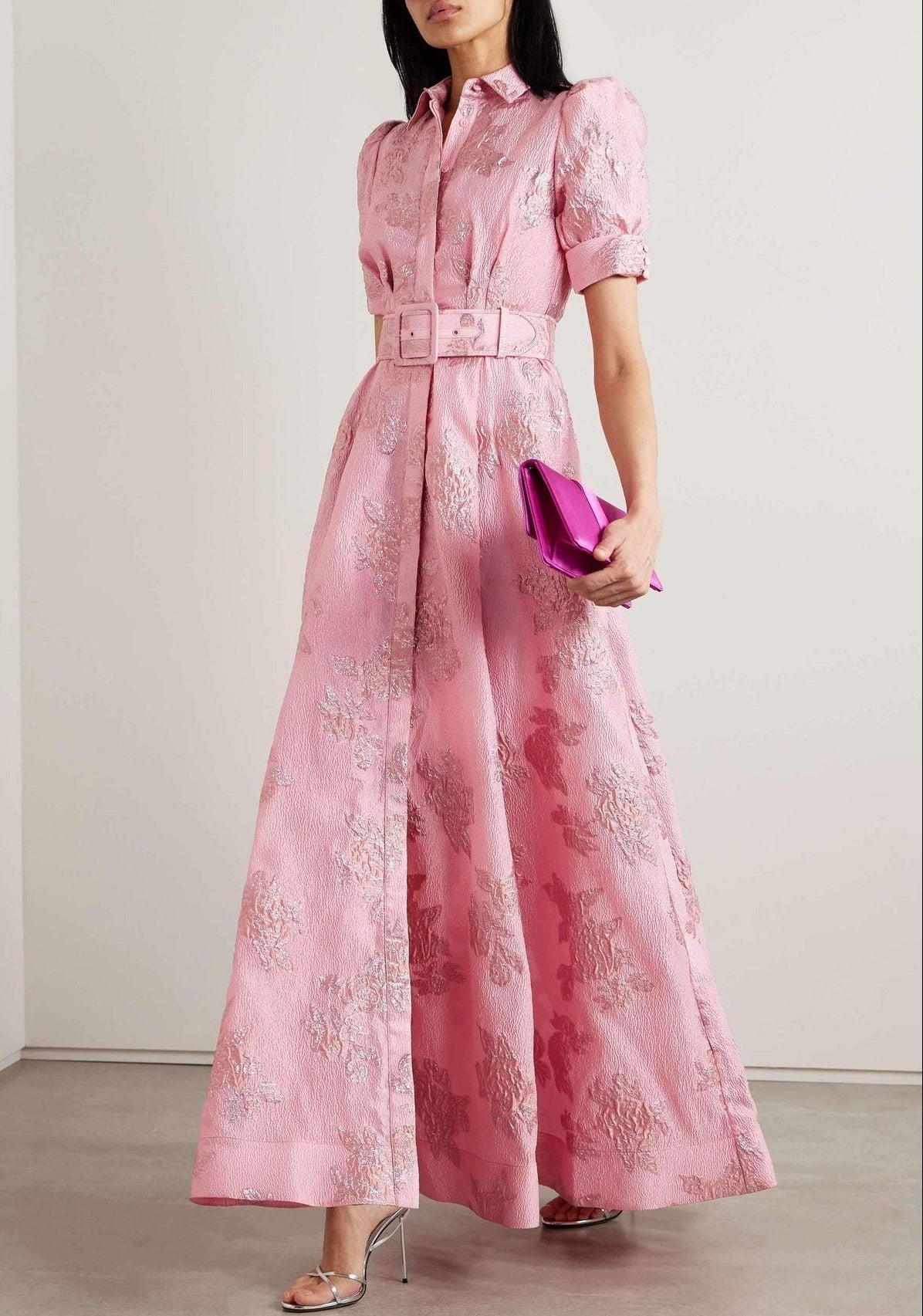 Elegant Fitted Floral Dress
