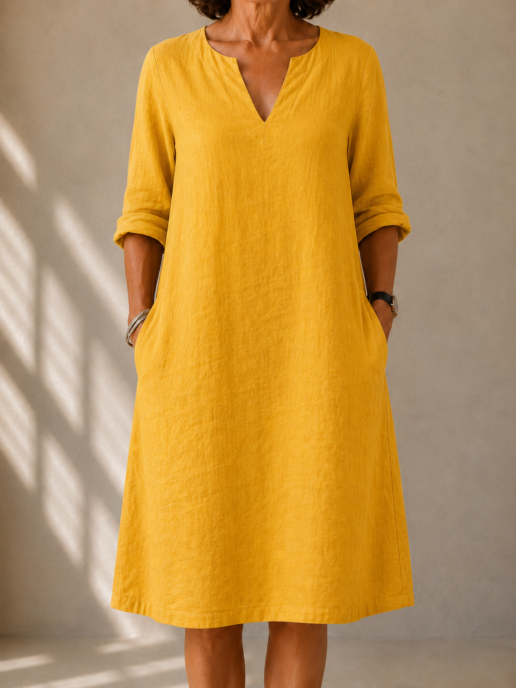 Flowy Long Sleeve Dress