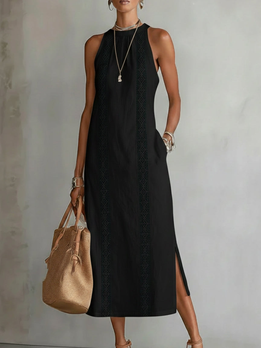 Minimalist Midi Dress Natural Elegance