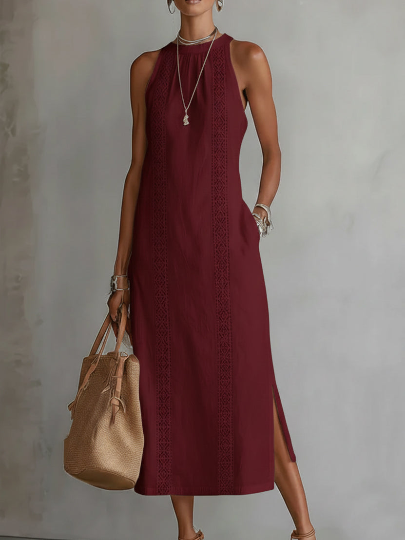 Minimalist Midi Dress Natural Elegance