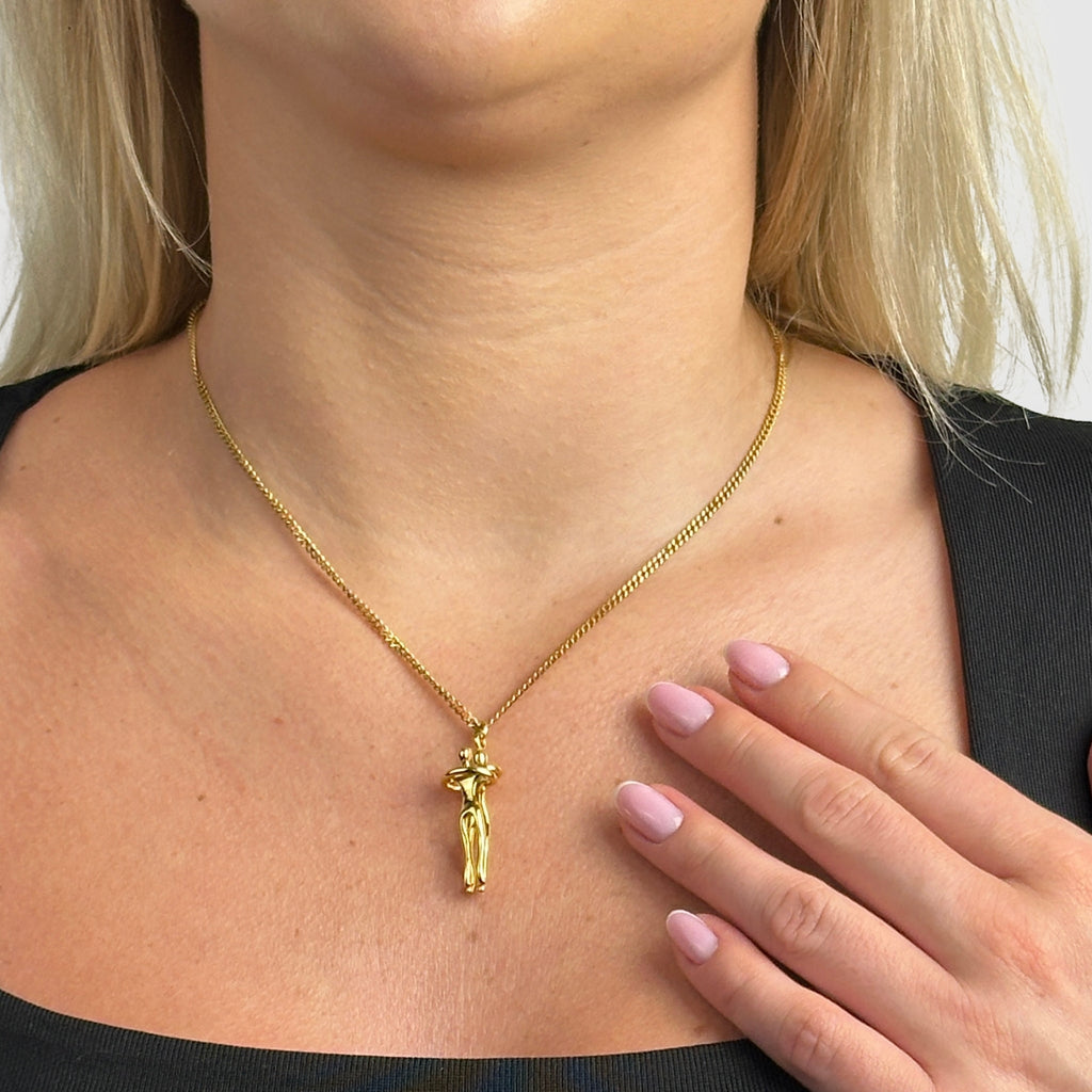 The Embrace Necklace Symbol of Love and Tenderness