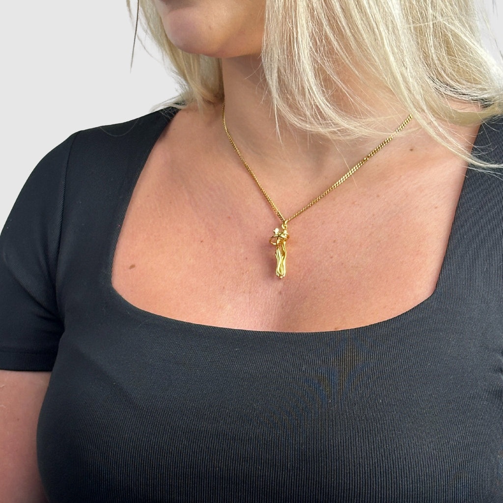 The Embrace Necklace Symbol of Love and Tenderness